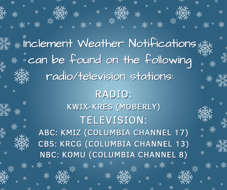 inclement weather notifications
